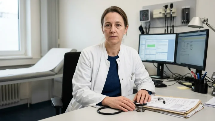 Doris Reinhardt von der Kassenärztlichen Vereinigung Baden-Württemberg im Gespräch