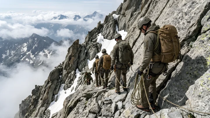 Der markante Gipfel des Monviso in den Cottischen Alpen