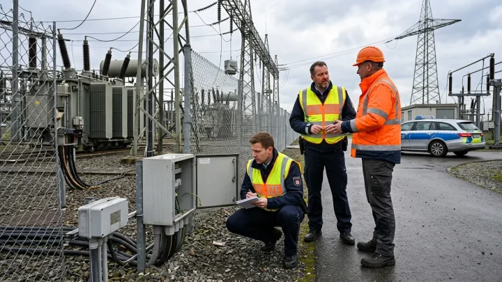 Umspannwerk des Netzbetreibers Amprion in Bergheim
