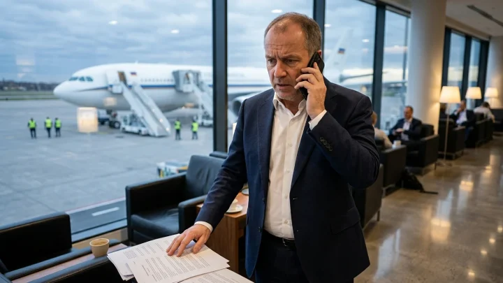 Airbus A350 der Flugbereitschaft auf dem Flughafen Greenville-Spartanburg
