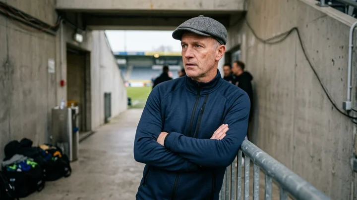 Trainer Steffen Baumgart gestikuliert am Spielfeldrand