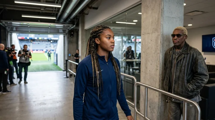 Trinity Rodman während eines Spiels von Washington Spirit