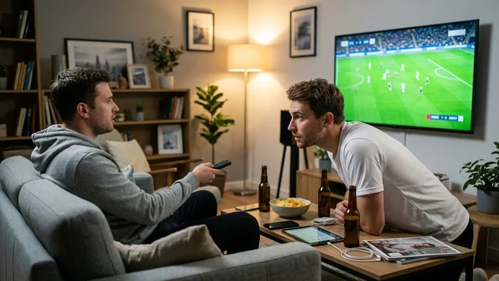 Fußball auf dem Spielfeld während eines Länderspiels der UEFA Nations League