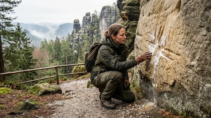 Sandsteinfelsen im Nationalpark Sächsische Schweiz