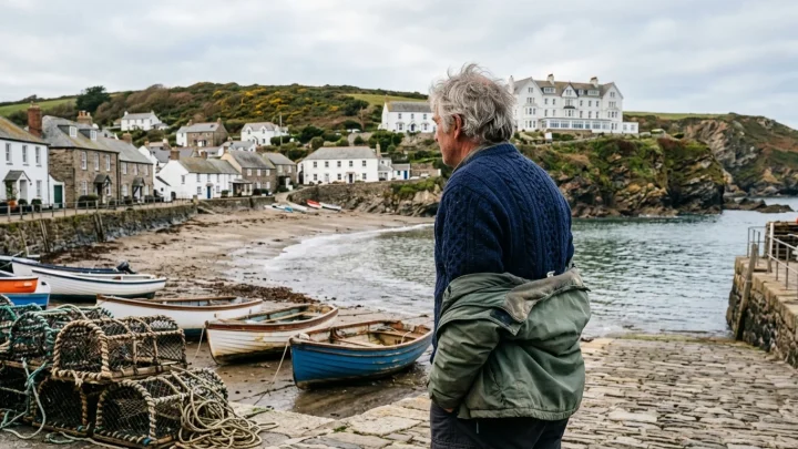 Die englische Küstenstadt Salcombe in der Grafschaft Devon