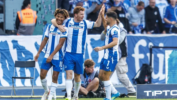 Vier Siege in vier Spielen: Hertha BSC stürmt mit 2:1 an die Tabellenspitze