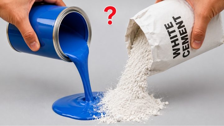 Weißzement mit Farbe mischen: Warum dieser Trick extrem robuste Wände schafft