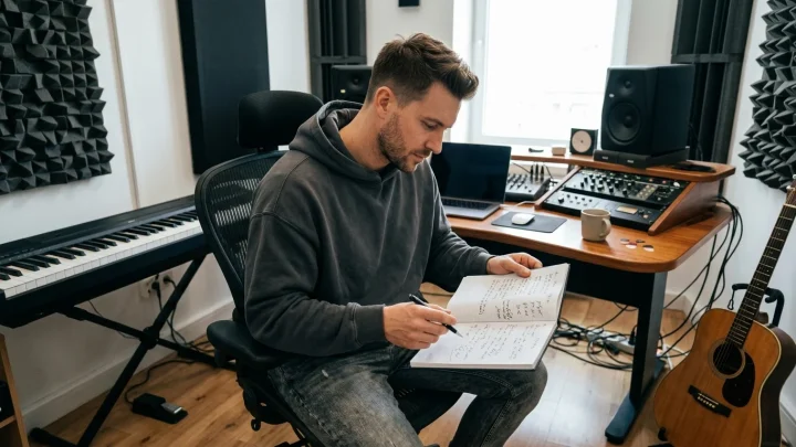 Wincent Weiss singt leidenschaftlich auf der Bühne vor einem großen Publikum