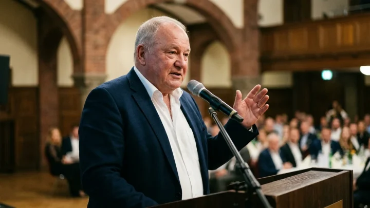 Uli Hoeneß bei einer Ehrung in Hamburg