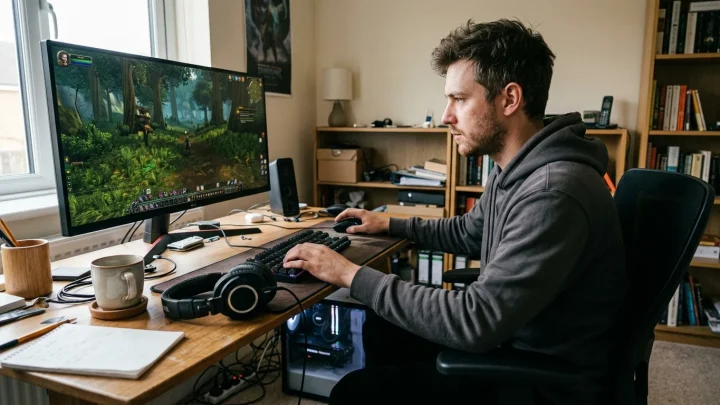 World of Warcraft Logo und Spielszenen auf der BlizzCon