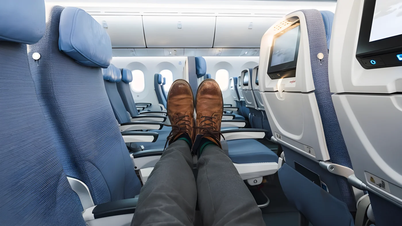 Darf ich mich im Flugzeug auf freie Sitzplätze ausstrecken?