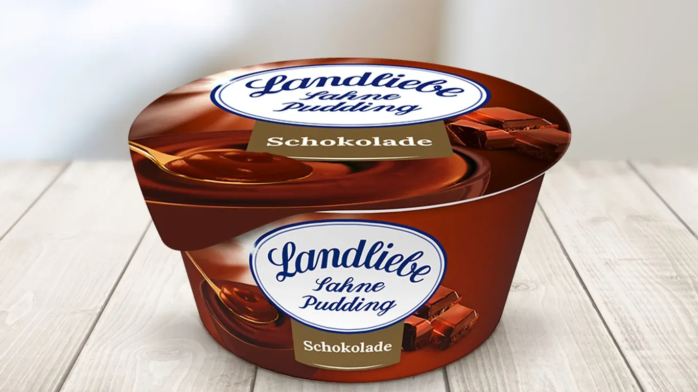 Der betroffene Schokoladen-Sahnepudding.