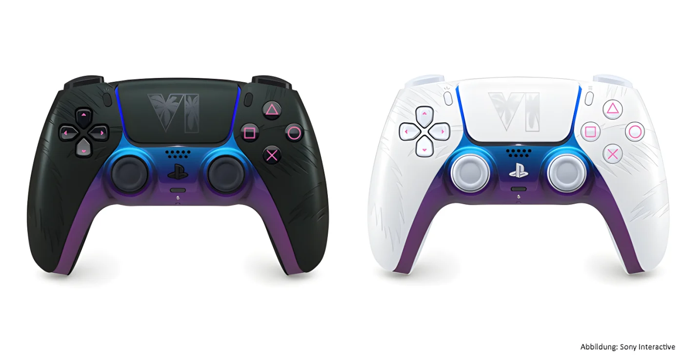 Der GTA 6 DualSense-Controller ist in Schwarz und Weiß erhältlich.