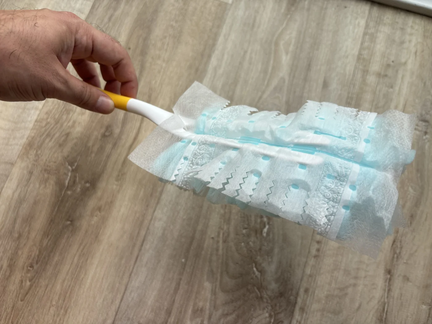 Der Swiffer ist fix montiert und sofort startklar.