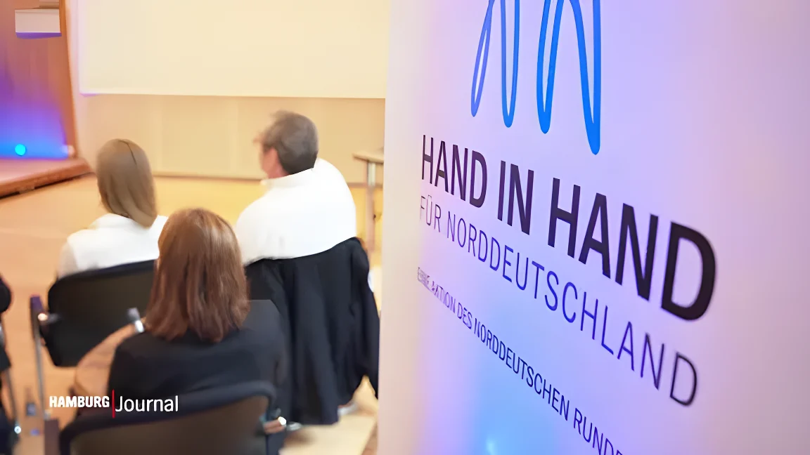 Ein Rollup der Aktion "Hand in Hand für Norddeutschland"