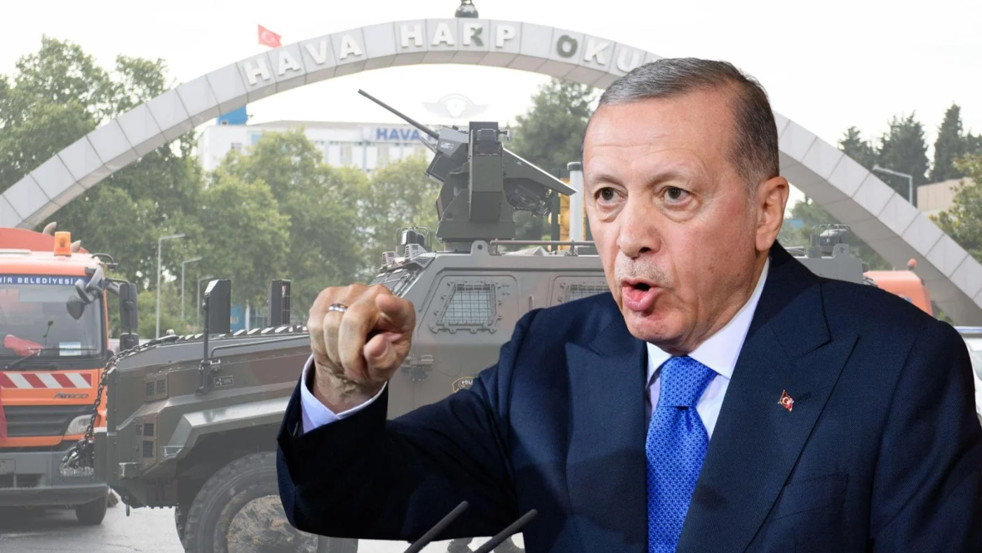 Erdogan in einer Fotomontage