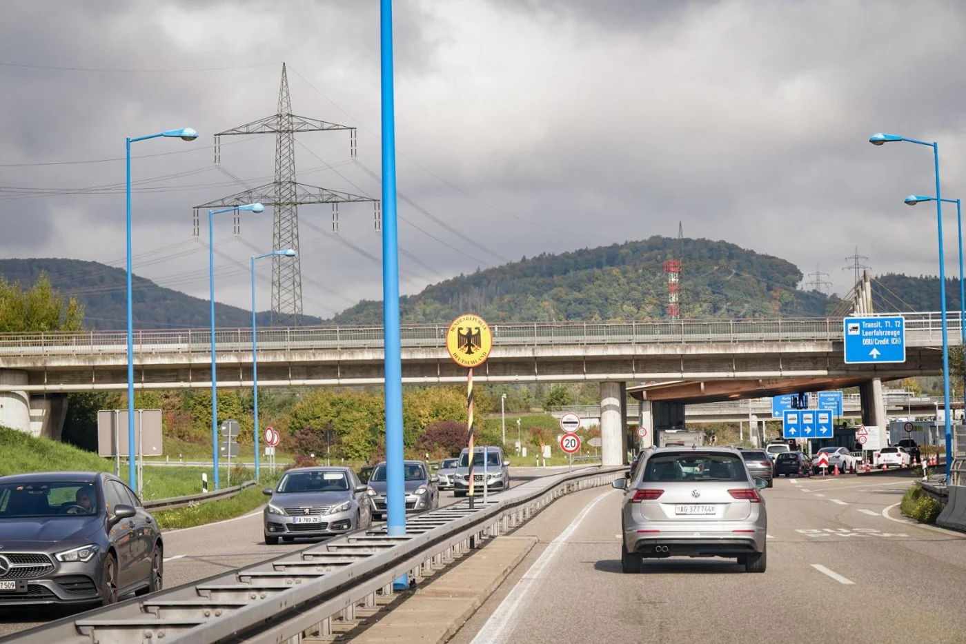 Grenzübergang Rheinfelden Deutschland Schweiz soll es zu einem Sprengstoff-Alarm gekommen sein. (Symbolbild)