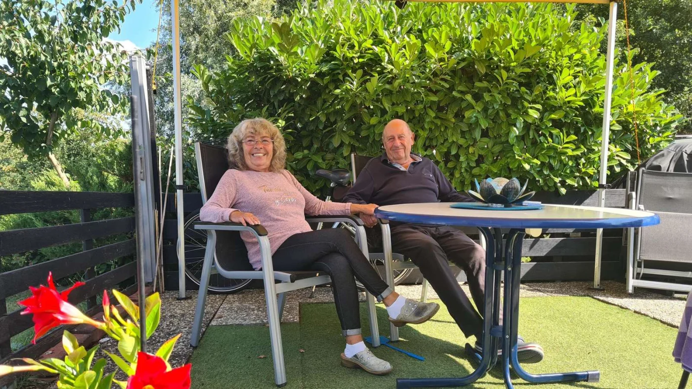 Heidi und Karl-Heinz Feller auf dem Seecamping Mainflingen.