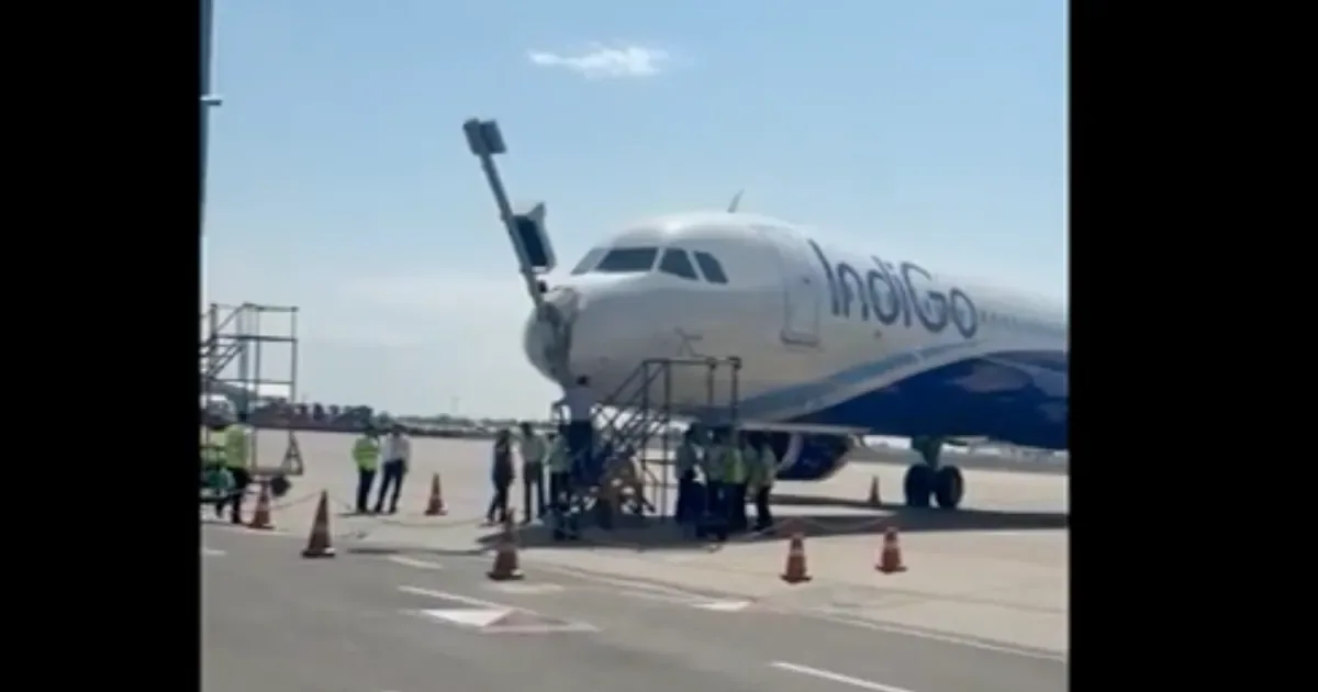 IndiGo-Flug 6E225: Airbus A321 Neo rammt Einparkhilfe am Flughafen Srinagar