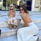 Jessica Haller mit ihrer Tochter Hailey-Su in Dubai