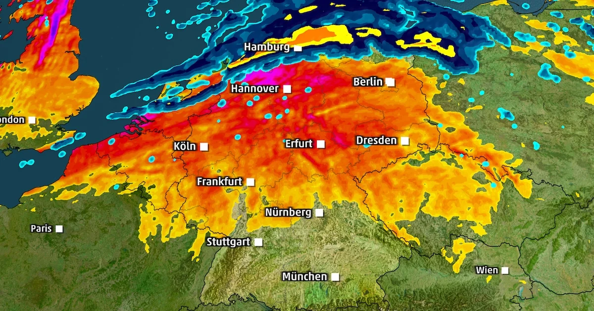 Jetstream treibt Kaltfront an: Schwere Sturmböen und Tornado-Gefahr im Norden und Osten