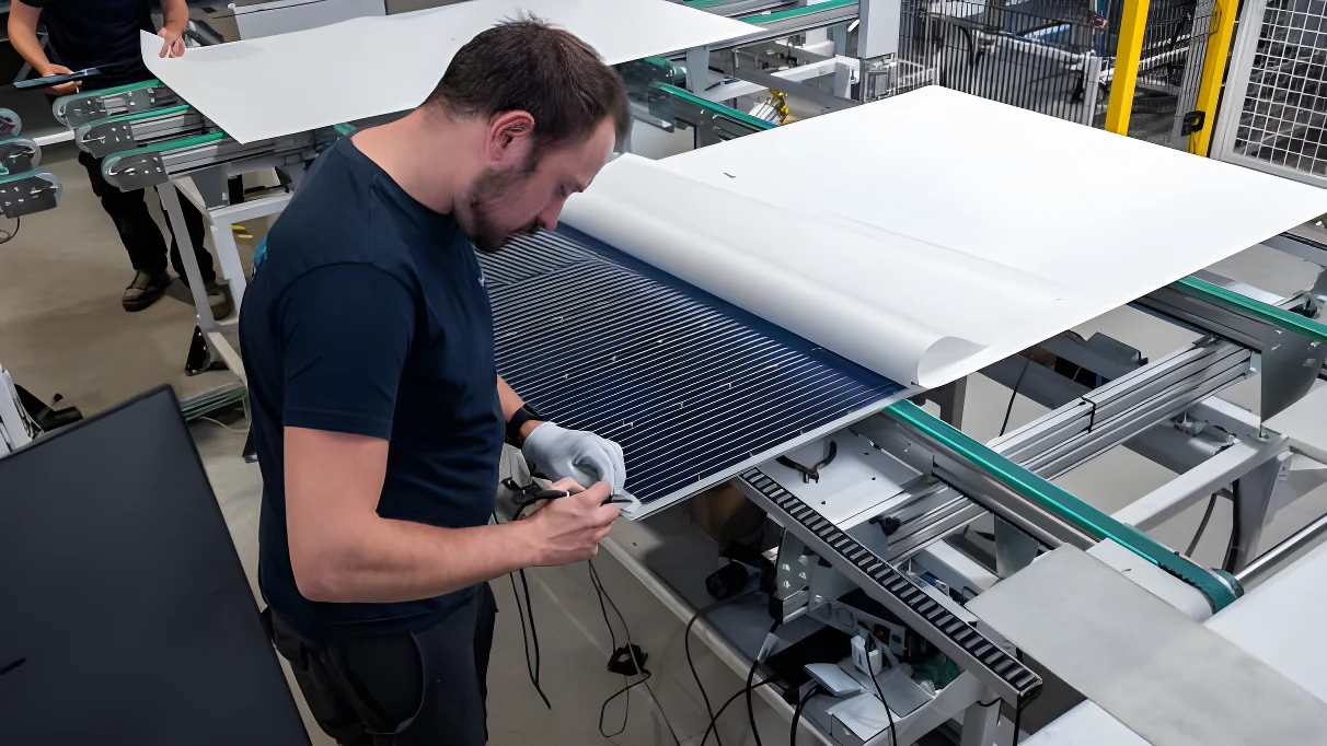 Les panneaux solaires produits font l’objet de nombreux contrôles qualité.