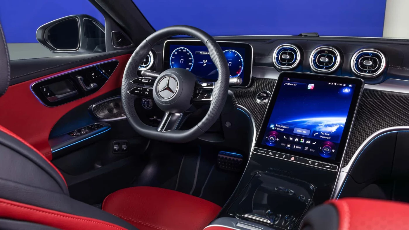 Mercedes C-Klasse (2026): Facelift bringt MB.OS und zwei Displays bis 12,3 Zoll