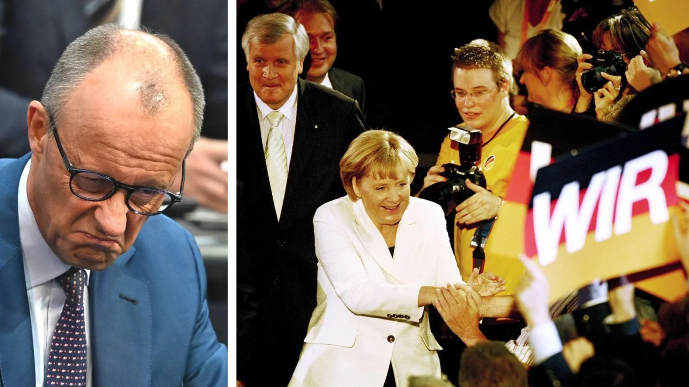 Merz und Merkel