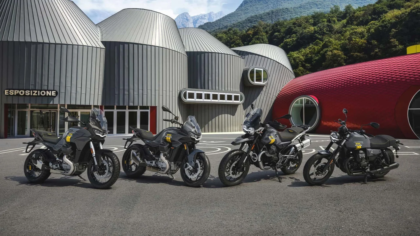 Moto Guzzi: 5 Jubiläumsmodelle zum 105. Geburtstag ab Oktober 2026