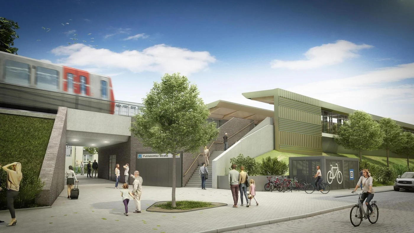 Neue U3-Station in Barmbek: Hamburger Hochbahn plant für 10.000 Anwohner an der Fuhlsbüttler Straße