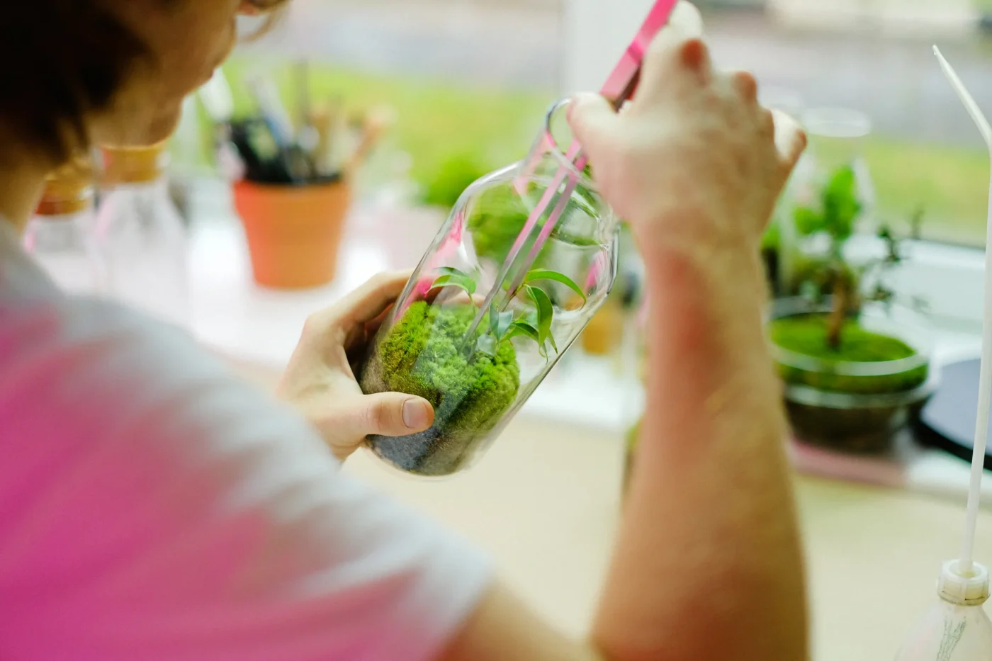 Schritt-für-Schritt-Anleitung: Moos-Kissen oder Gesteck ohne Plastik stecken