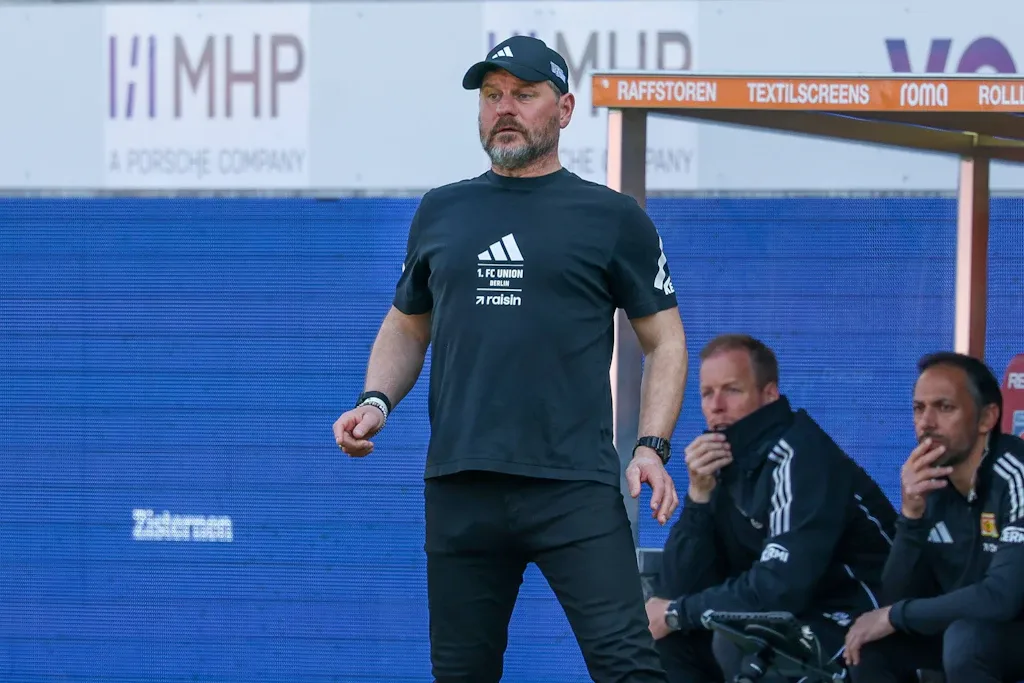Sein bislang letzter Auftritt an der Seitenlinie: Steffen Baumgart musste bei Union im April nach der Niederlage in Heidenheim gehen.
