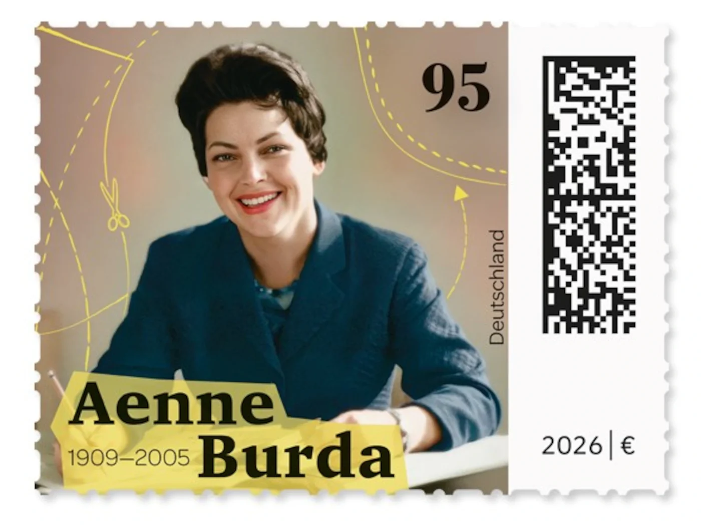 Sonderbriefmarke Aenne Burda