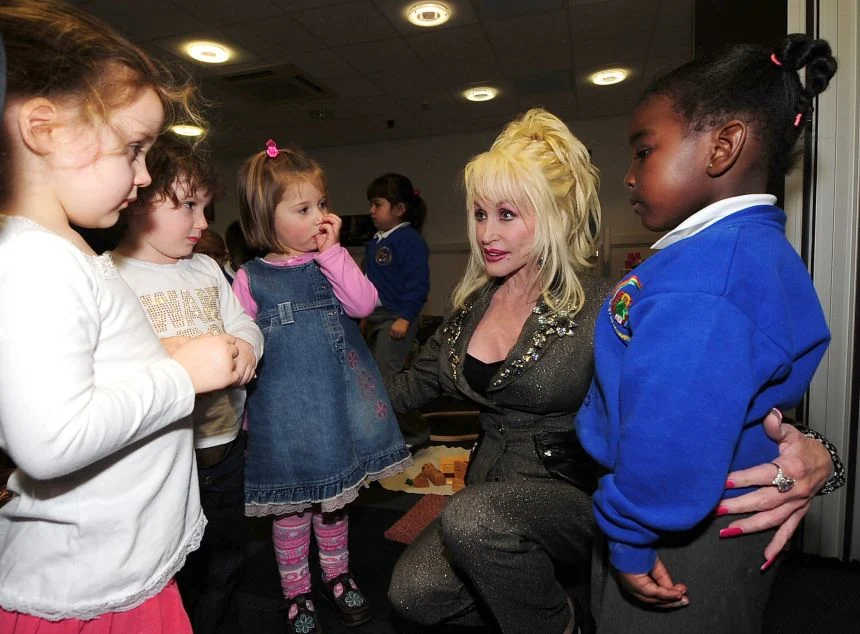 Through her philanthropy and literacy programs, Parton became one of the country