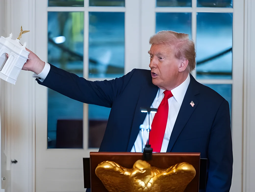 US-Präsident Donald Trump: »Der größte und schönste Triumphbogen der ganzen Welt«