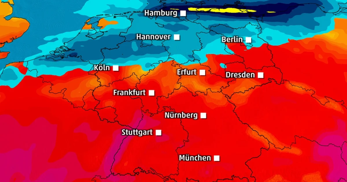 Wettersturz bringt bis zu 40 Liter Regen im Norden – danach Hitze bis 32 Grad