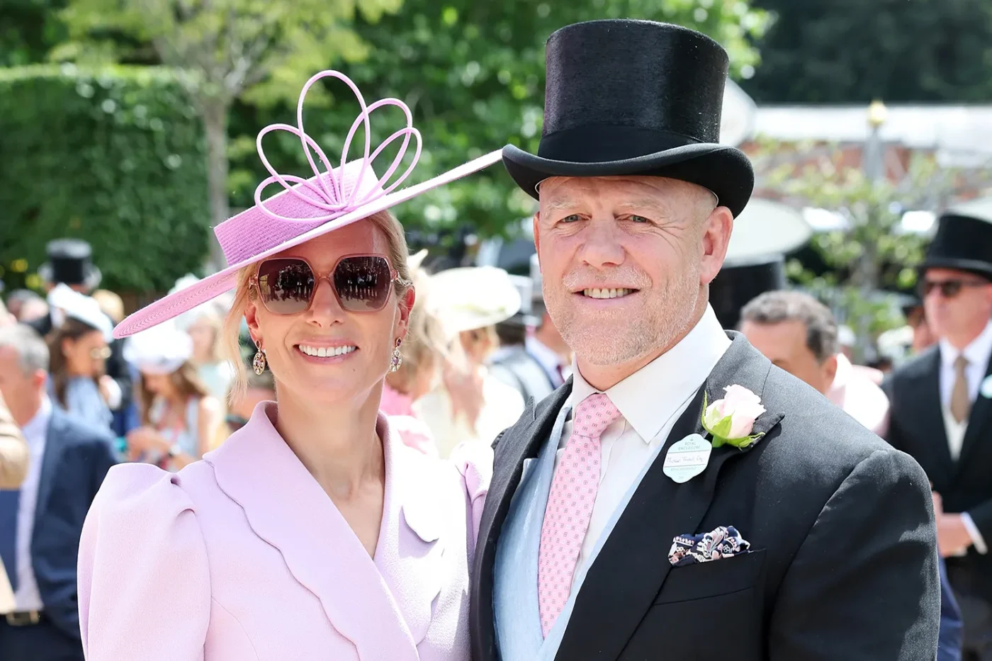 Zara Tindall and Mike Tindall attend day one of Royal Ascot 2026 at Ascot Racecourse