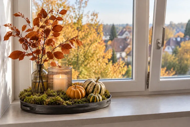 fensterdeko bei gekipptem fenster