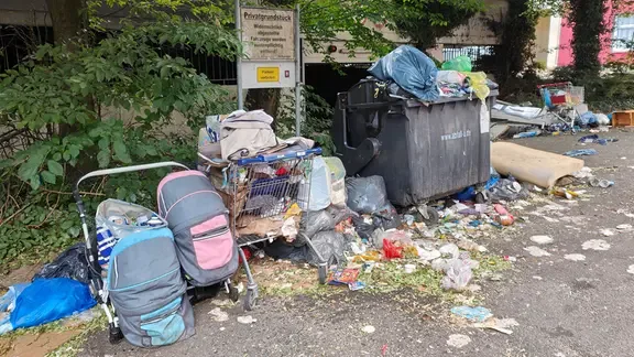 Müllprobleme im Kieler Stadtteil Gaarden-Ost.